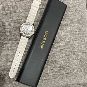 Gossip Silver and White Men's Watch